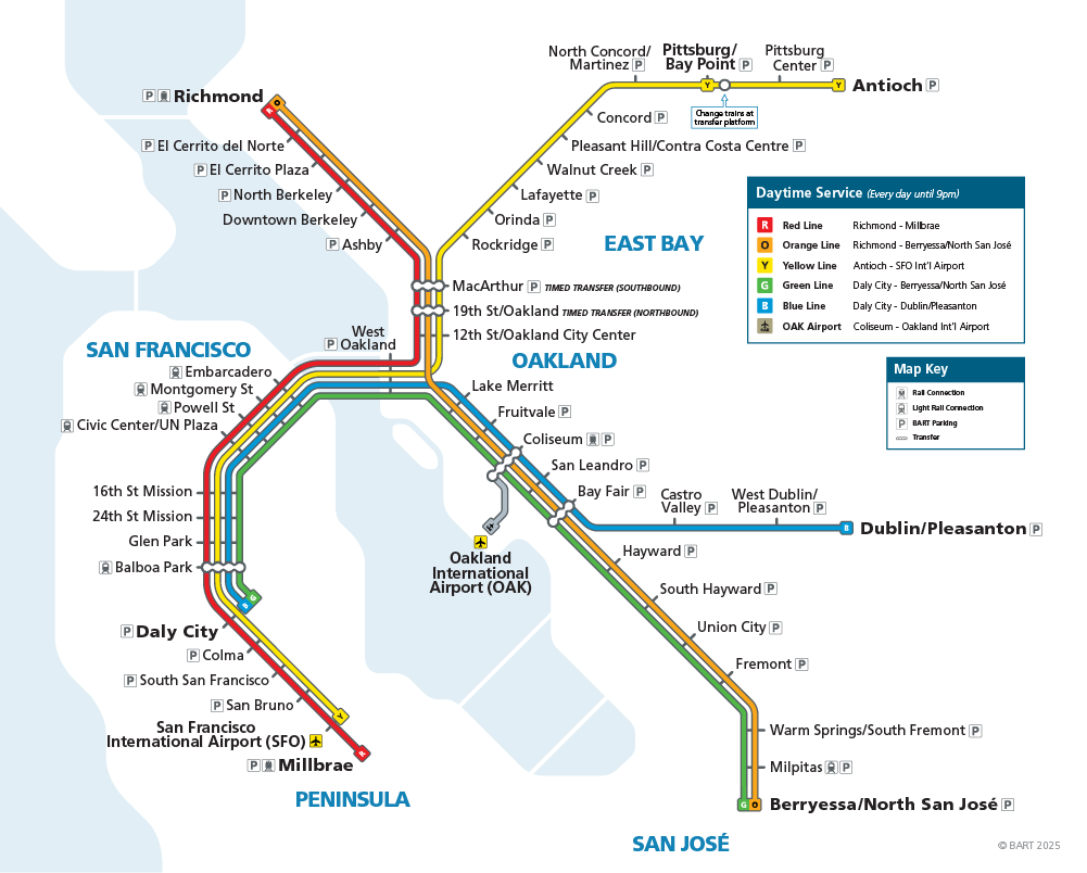 BART map